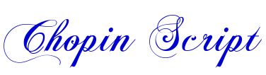 Chopin Script font